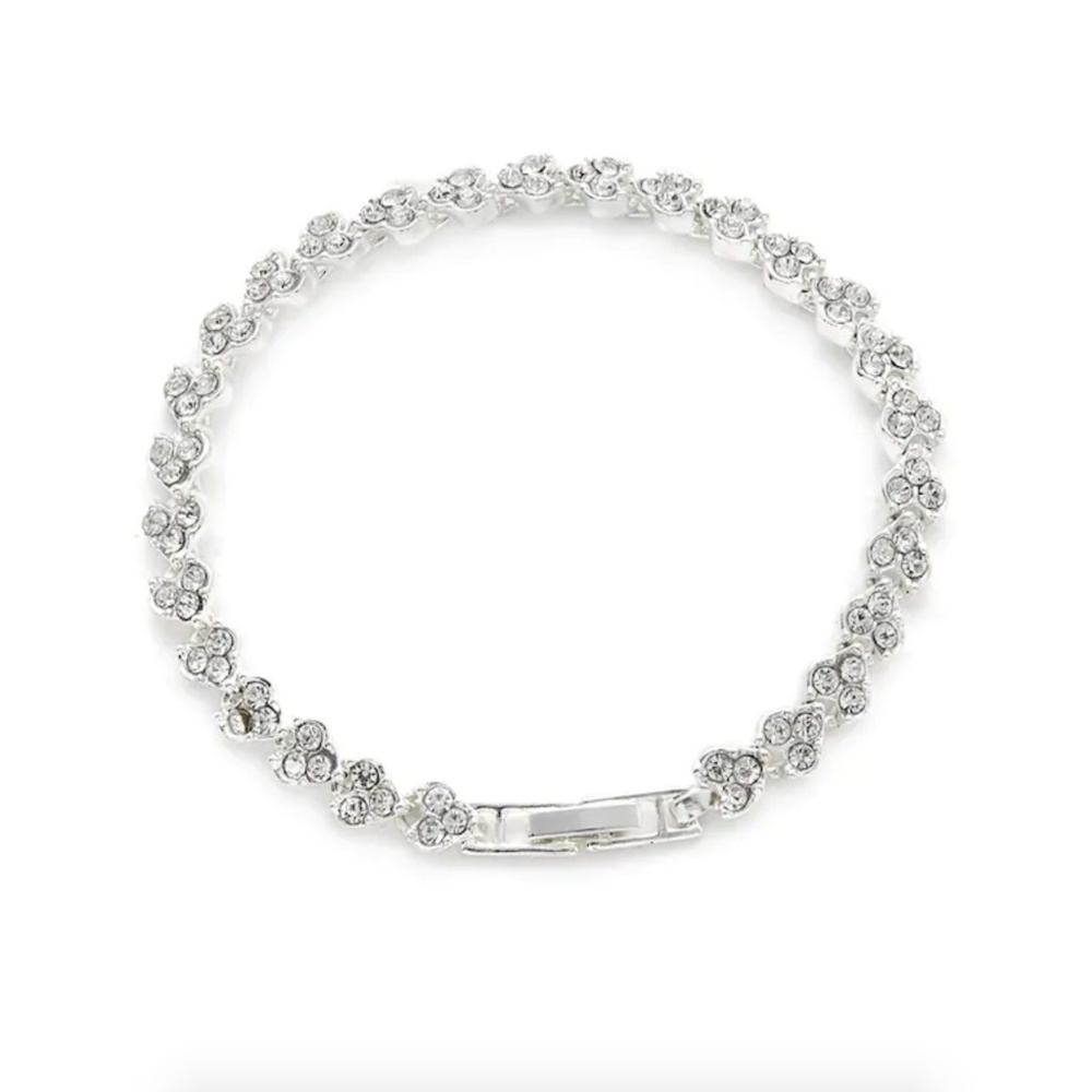 CAROLINE Rhinestone Tennis Bracelet - Picture 2 of 4